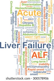 Background Concept Wordcloud Illustration Of Acute Liver Failure ALF