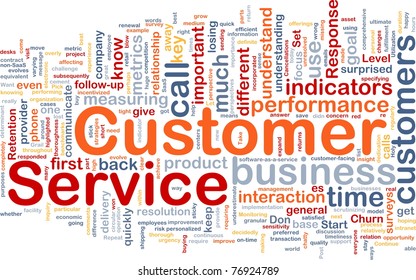 Background Concept Wordcloud Illustration Of Customer Service