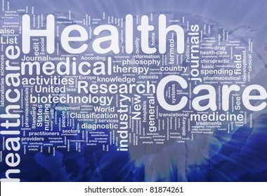 Background concept wordcloud illustration of health care international - Powered by Shutterstock