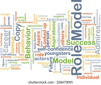 Background Concept Wordcloud Illustration Of Role Model