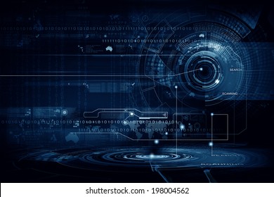 Background conceptual image of digital 3d icons Stock Illustration