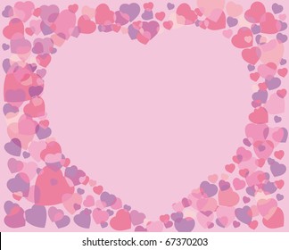 Background for congratulating to the Valentine's day