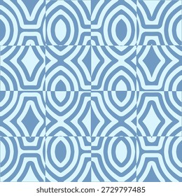 The background with crystal and elliptical patterns forms a neat and illusionary motif