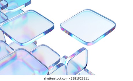 Background design, abstract geometric blocks, 3d render. 3D Illustration - Powered by Shutterstock