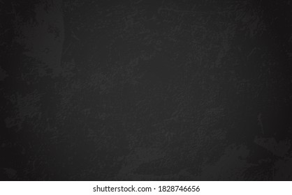 Background for design menu cafe, restaurant, canteen. Chalkboard banner for pizza, drink, coffee, meal, beer, burger.  Blank black texture for delivery food. Grunge black board with space for text