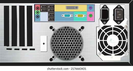 Background Desktop CPU Back Panel