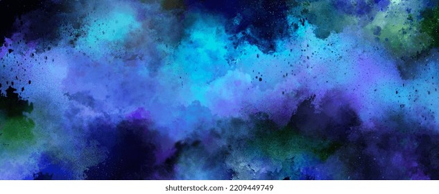 Background With Eerie Colors Mixing And Falling Ashes