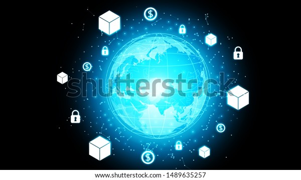 Background Financial Digital Technology Network Communication