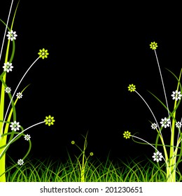 Background Floral Meaning Empty Space And Copy