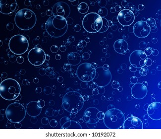 Background formed by bubbles