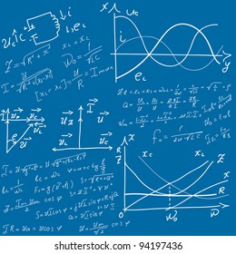 Background With Formulas, Number Equation