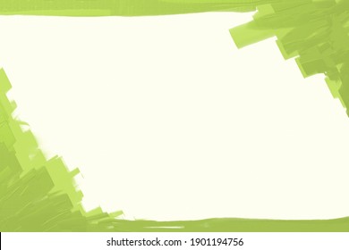 background frame blank hand painted strokes