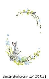 Background   frame and Easter Attributes white background  Drawing and colored pencils 