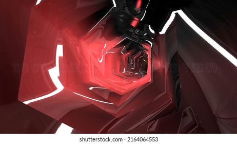 background with glowing lines and circles