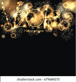 background with golden fireworks - Powered by Shutterstock