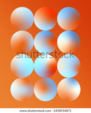 Background gradient design with contrast colors