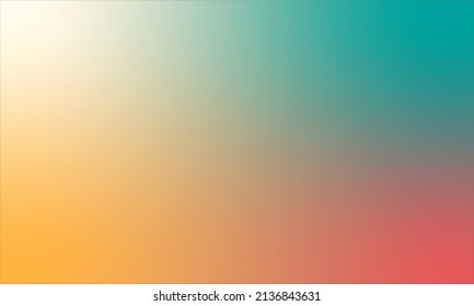 Background Gradient Red Orange Teal Color Use For Poster, Flyer, Banner, Brochure, Graphic Design