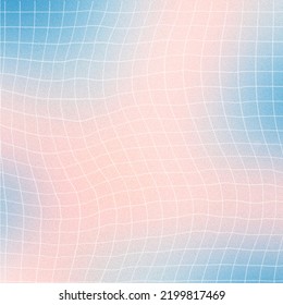 Background Gradient Wavy Grid and Noise Textured