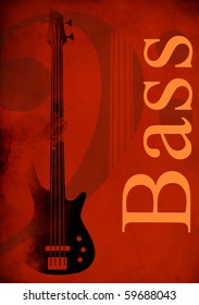 Background with guitar