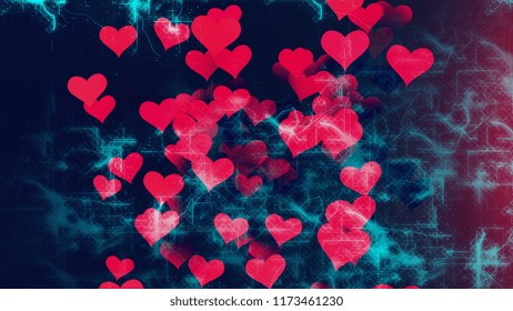 Background hearts wallpaper