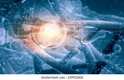 Background High Tech Image Of Dna Molecule