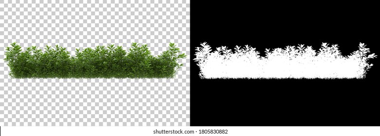 Background illustration of green field of grass with flowers. 3D rendering. Useful for commercial banners and print - Illustration