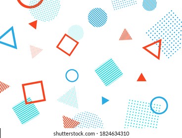 Background illustration of pop geometric pattern