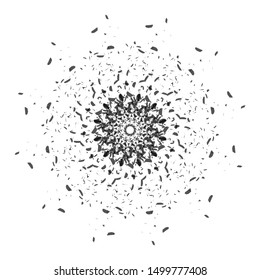 background illustration of a radial pattern / abstract illustration