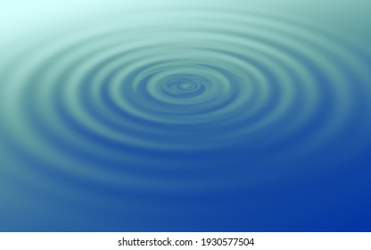 Background Image Of Blue Water Ripples Or Waves, 3d Illustration