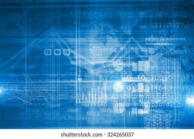 Background Image Digital Diagrams Graphs Stock Illustration 324265037 