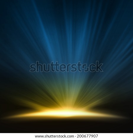 Image, Stock Photo Into the light Sunrise