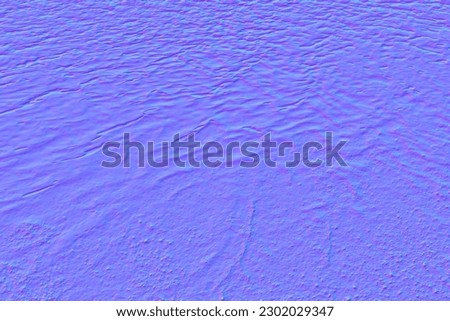 Background with lake water in normal map. 3D Illustration