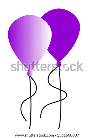 Background of light and dark violet balloons.