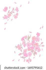 桜 舞う のイラスト素材 画像 ベクター画像 Shutterstock