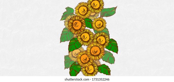 Sonnenblumen Stockillustrationen Bilder Und Vektorgrafiken Shutterstock