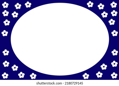 Background Material Of Pedicel Frame On Dark Blue Background