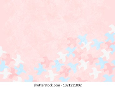 Background material with a refreshing image with a bird motif