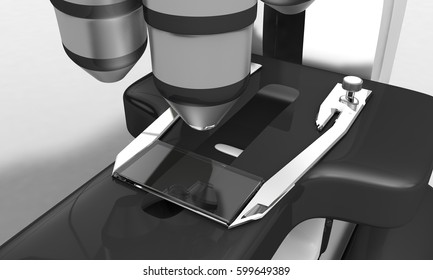Background of microscope detail, 3d render working