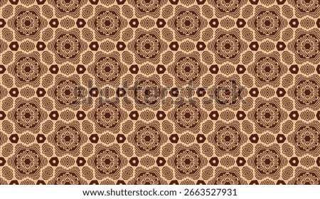 Background of mocha mousse carpet pattern with a seamless design in peruvian inca style. Ethnic tribal repeating motif with a native American Apache Navajo aesthetic. Persian rug design bg.