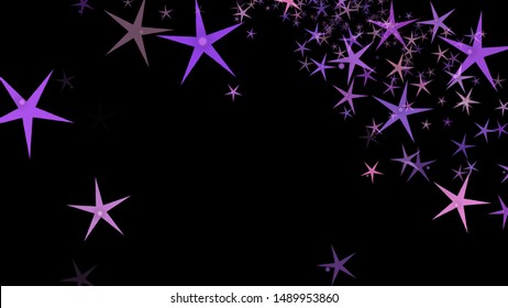 Background of multi-colored stars. Abstract background pattern.