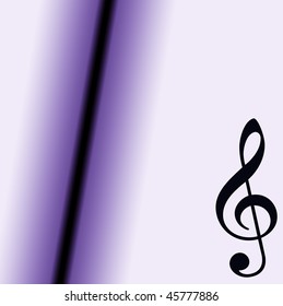 BACKGROUND MUSIC NOTE WITH DILUTE VIOLET