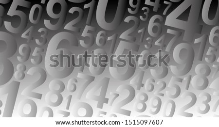 background with numbers in rhythmic dimensions.