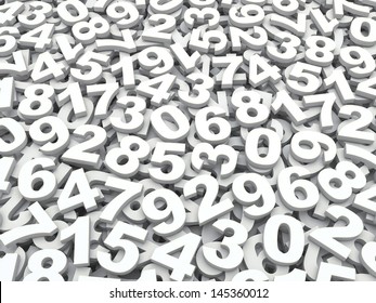 Background of numbers. from zero to nine.