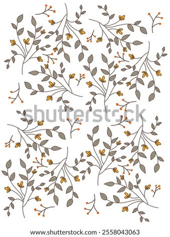 background  pattern seamless flowers handrawn art