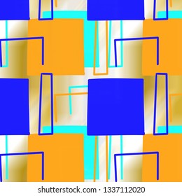 Background Pattern with Squares - Multicolored.