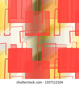 Background Pattern with Squares - Multicolored.