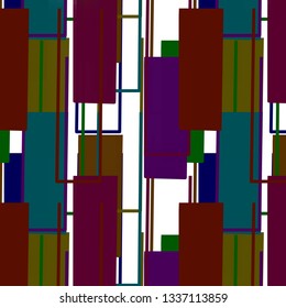 Background Pattern with Squares - Multicolored - Illustration