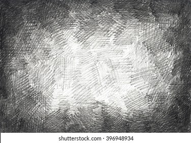 Background Pencil Sketch Strokes Crosshatch Hand-drawing Black And White