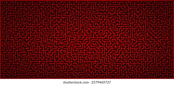Background with red colors using maze customization with gradient effect from edges to center.