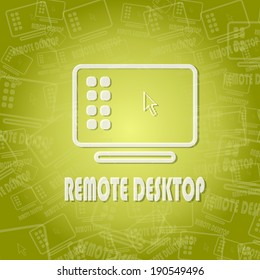 background remote desktop sign background with space for own text